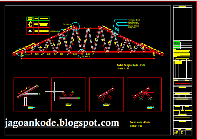 Detail Kuda Kuda Atap Baja Ringan Autocad Dwg Jagoan Kode Porn Sex