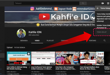 Cara Mengaktifkan Mode Gelap Youtube