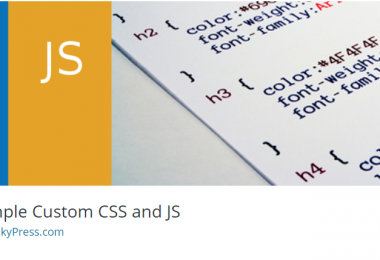 Simple Custom CSS and JS