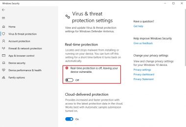 Menonaktifkan Windows Defender Di Windows 10