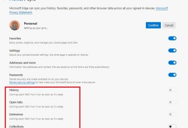Mengaktifkan Fitur Sync Di Microsoft Edge