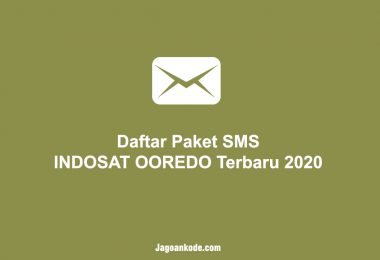 Daftar Paket SMS INDOSAT OOREDO Terbaru 2020