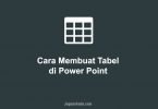 cara membuat tabel di power point