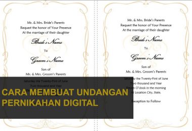 Cara Membuat Undangan Pernikahan digital