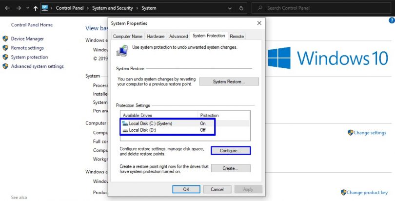 Cara Membuat System Restore Point Di Windows 10 - Jagoan Kode